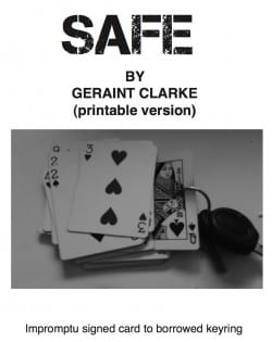 Free Magic tricks - Safe By Geraint Clarke
