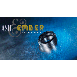 Ash and Ember Silver Beveled Design